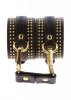 Kajdanki na kostki Studded Ankle Cuffs Set Black
